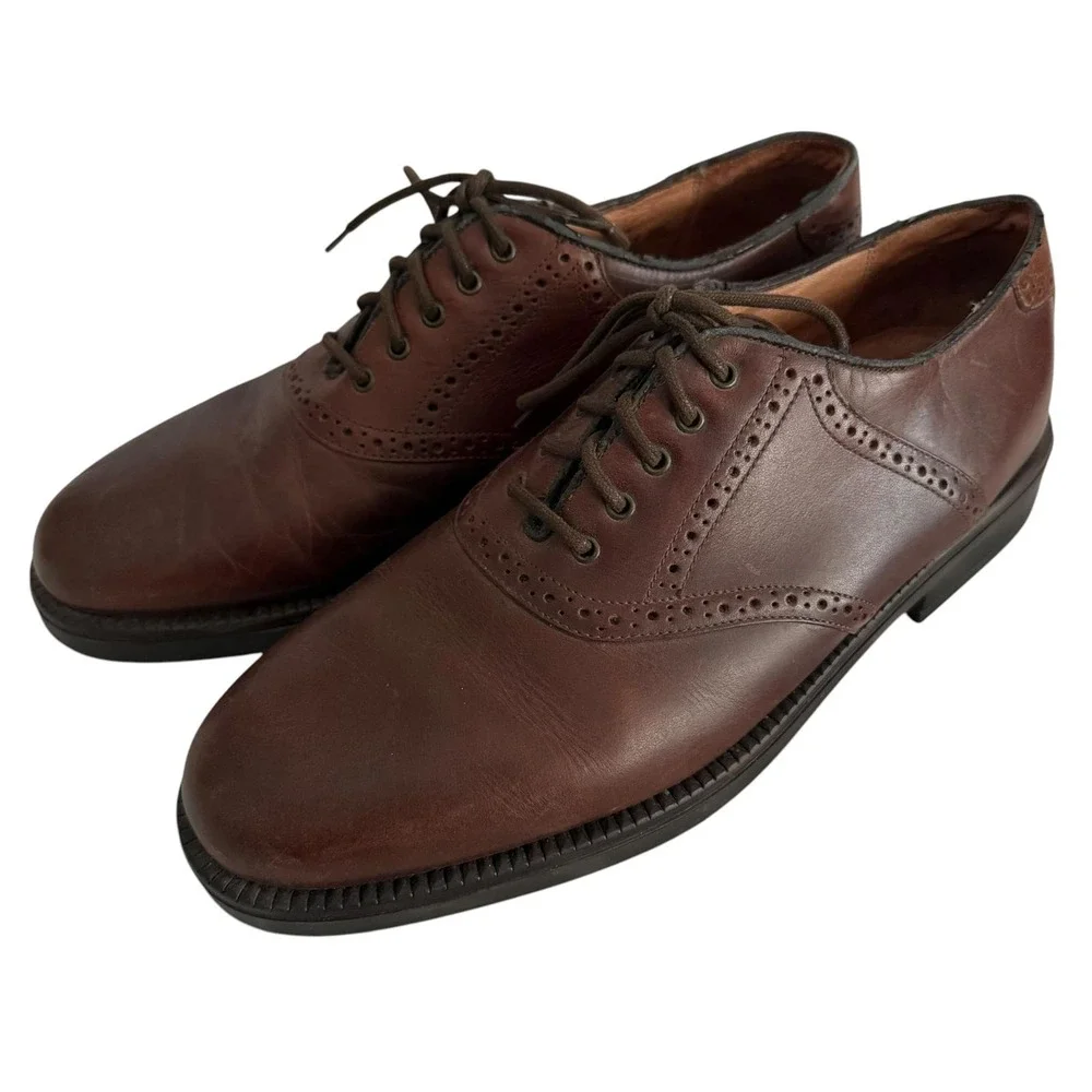 FLORSHEIM Ease Mens Brown Leather Oxford‎ Dress Shoes, 10.5M